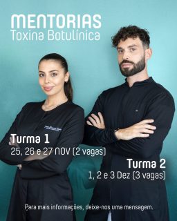 Mentoria em Toxina Botulínica – Últimas Vagas! ✨Quer elevar as suas competências e dominar as técnicas mais atuais de aplicação de toxina botulínica? 💉As nossas turmas exclusivas de mentoria prática e personalizada estão quase a fechar!📅 Turma 1: 25, 26 e 27 de novembro — 2 vagas disponíveis📅 Turma 2: 1, 2 e 3 de dezembro — 3 vagas disponíveisUma oportunidade única para aprender com acompanhamento próximo e foco nos resultados naturais e seguros. 🌿🎯 Certificação de Presença com carga horária e conteúdos programáticos.#IrisNature #harmonizaçãoorofacial #toxinabotulinica #mentoriahof